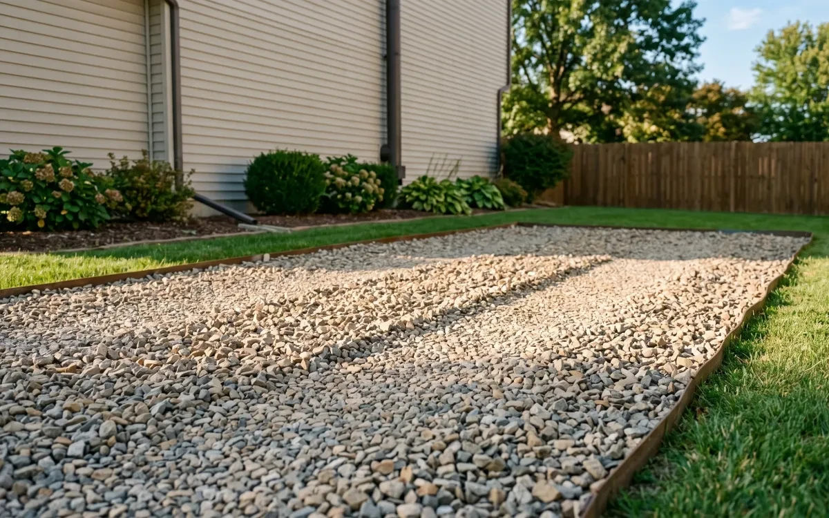Gravel Parking Pad Install